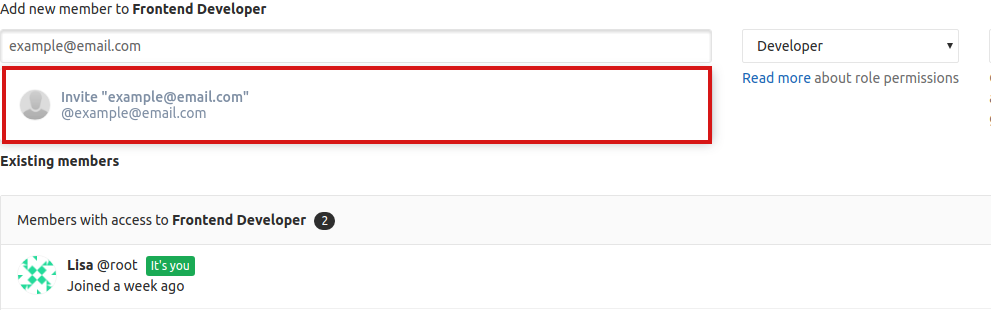 invite external people to group