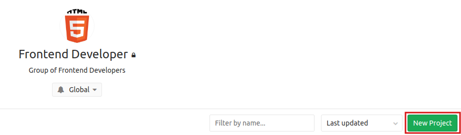 add project to group